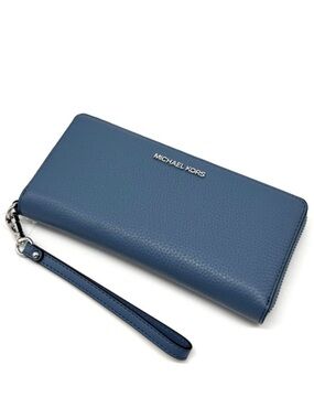 Michael Kors Large Continental Wallet Denim Blue